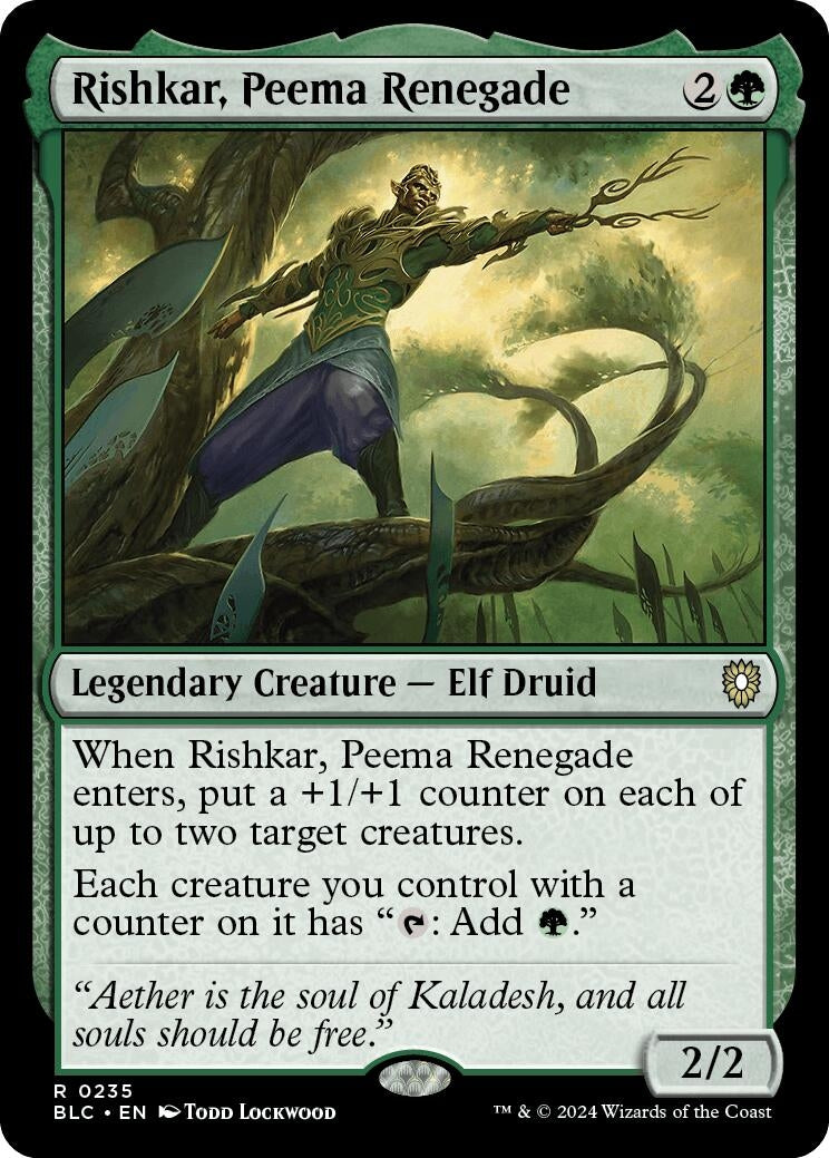 Image for Rishkar, Peema Renegade (235) (BLC) - Magic: The Gathering