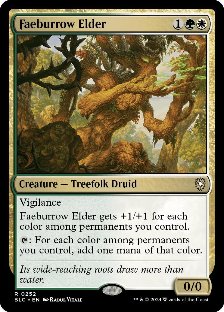 Image for Faeburrow Elder (252) (BLC) - Magic: The Gathering