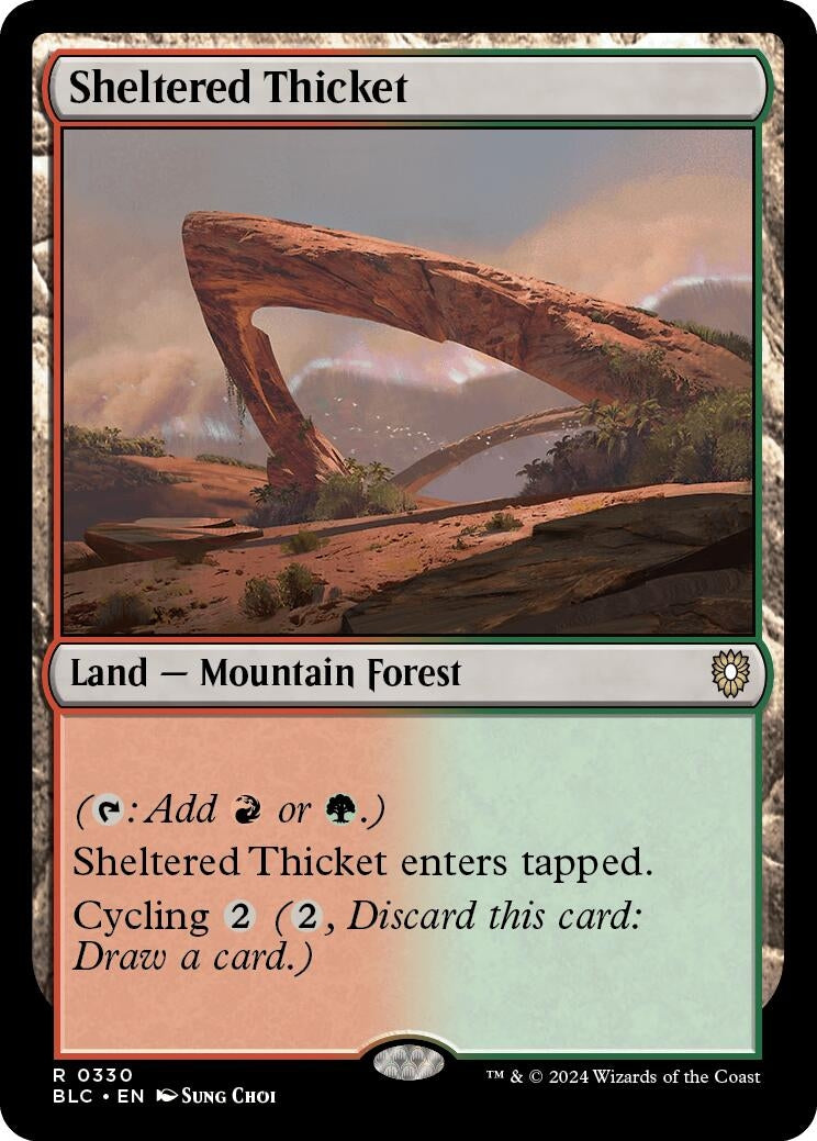 Image for Sheltered Thicket (330) (BLC) - Magic: The Gathering