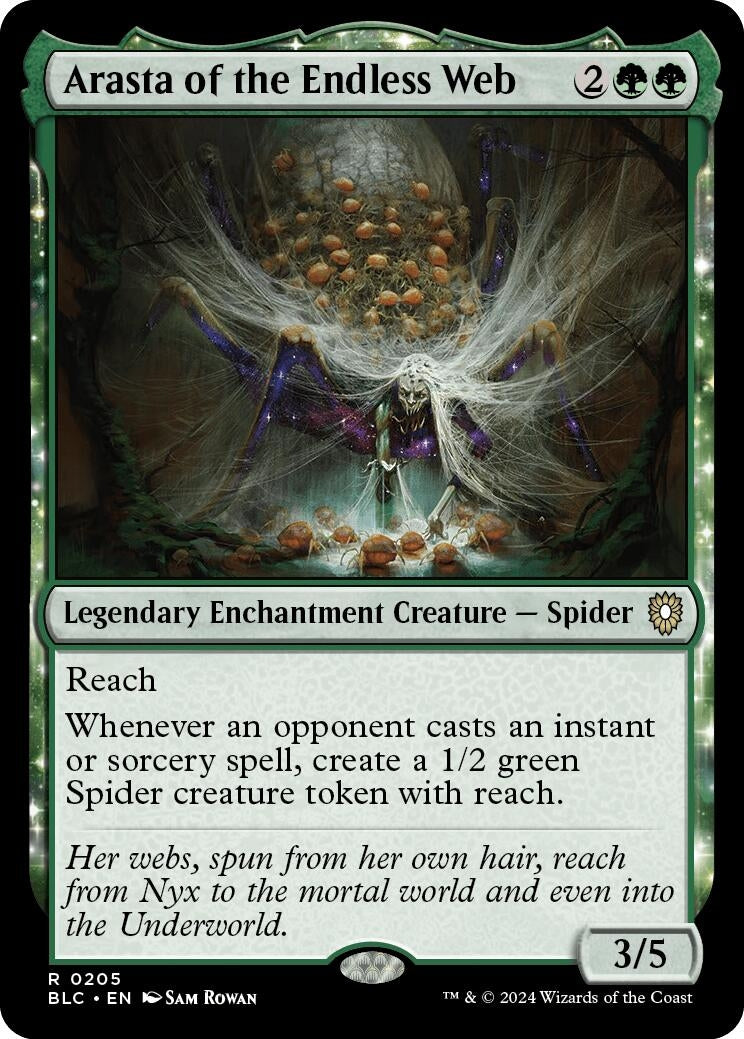 Image for Arasta of the Endless Web (205) (BLC) - Magic: The Gathering