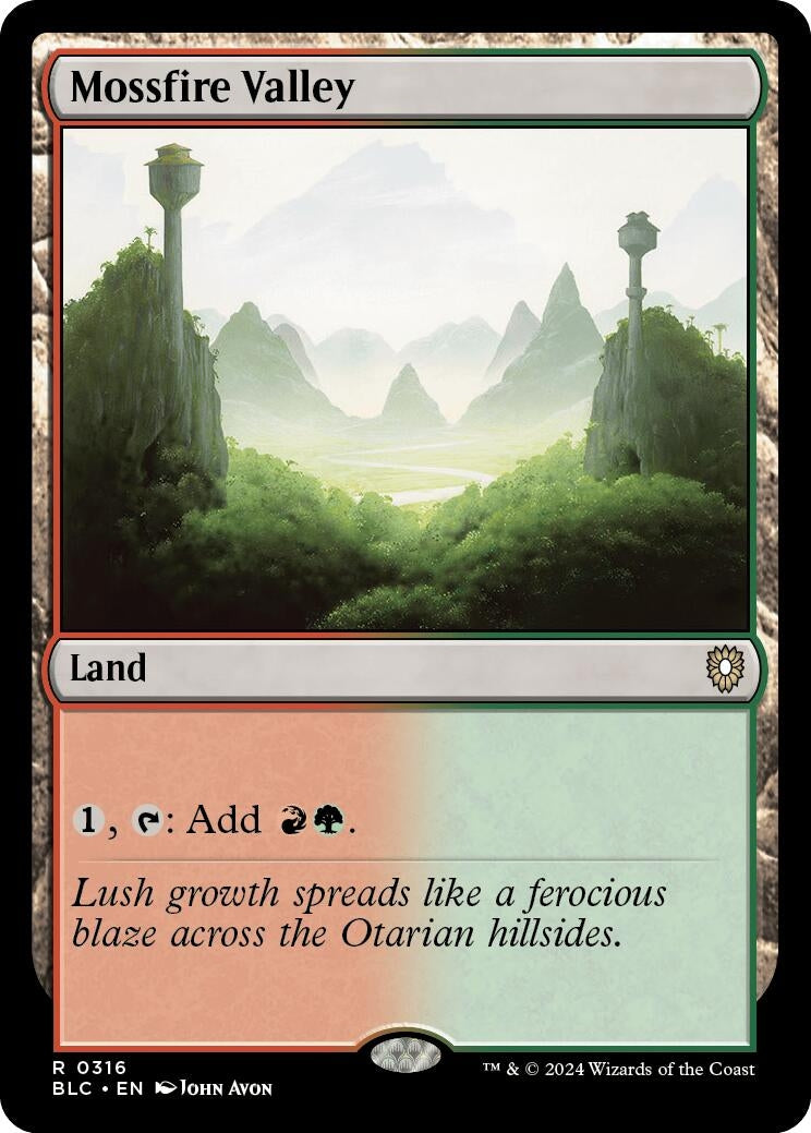 Image for Mossfire Valley (316) (BLC) - Magic: The Gathering