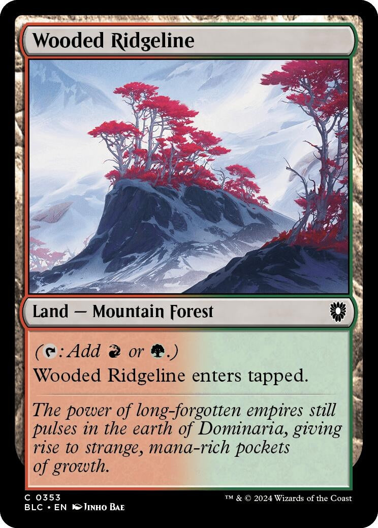 Image for Wooded Ridgeline (353) (BLC) - Magic: The Gathering