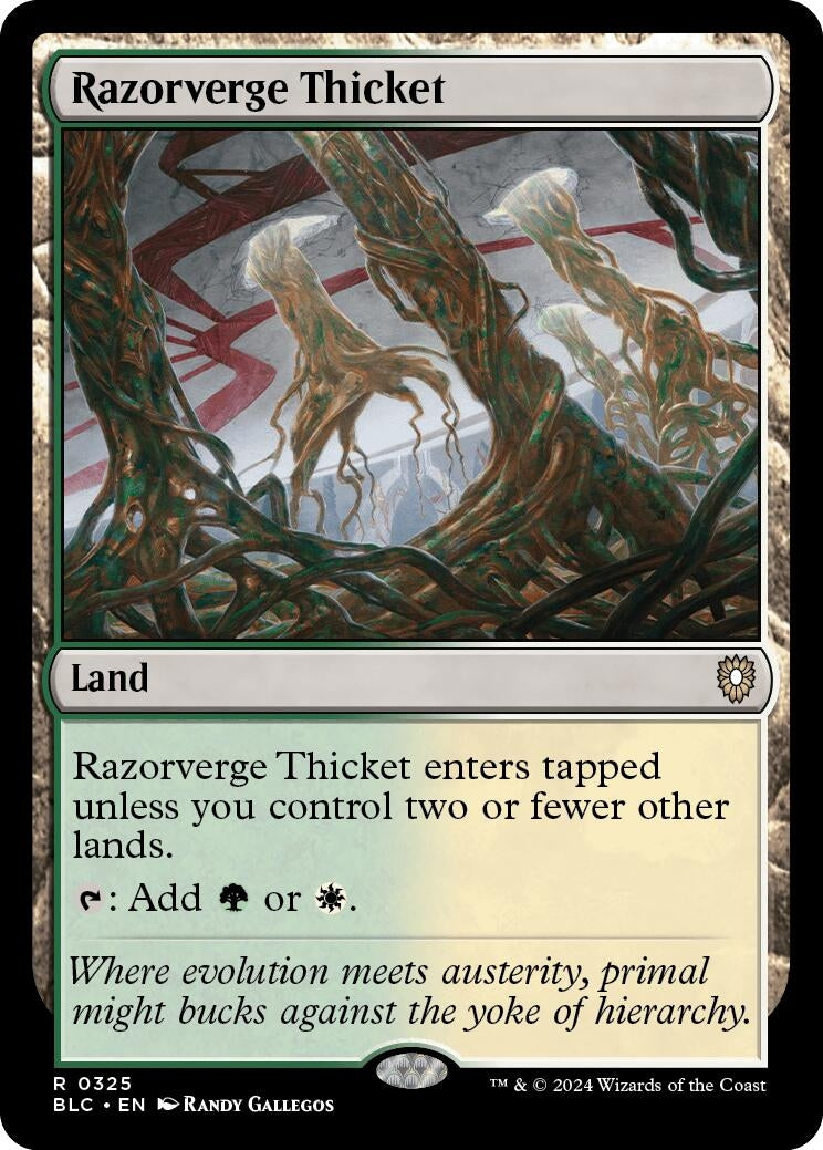 Image for Razorverge Thicket (325) (BLC) - Magic: The Gathering