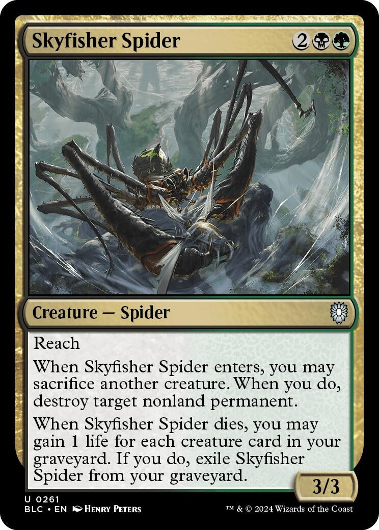 Image for Skyfisher Spider (261) (BLC) - Magic: The Gathering