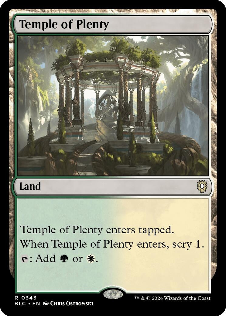 Image for Temple of Plenty (343) (BLC) - Magic: The Gathering