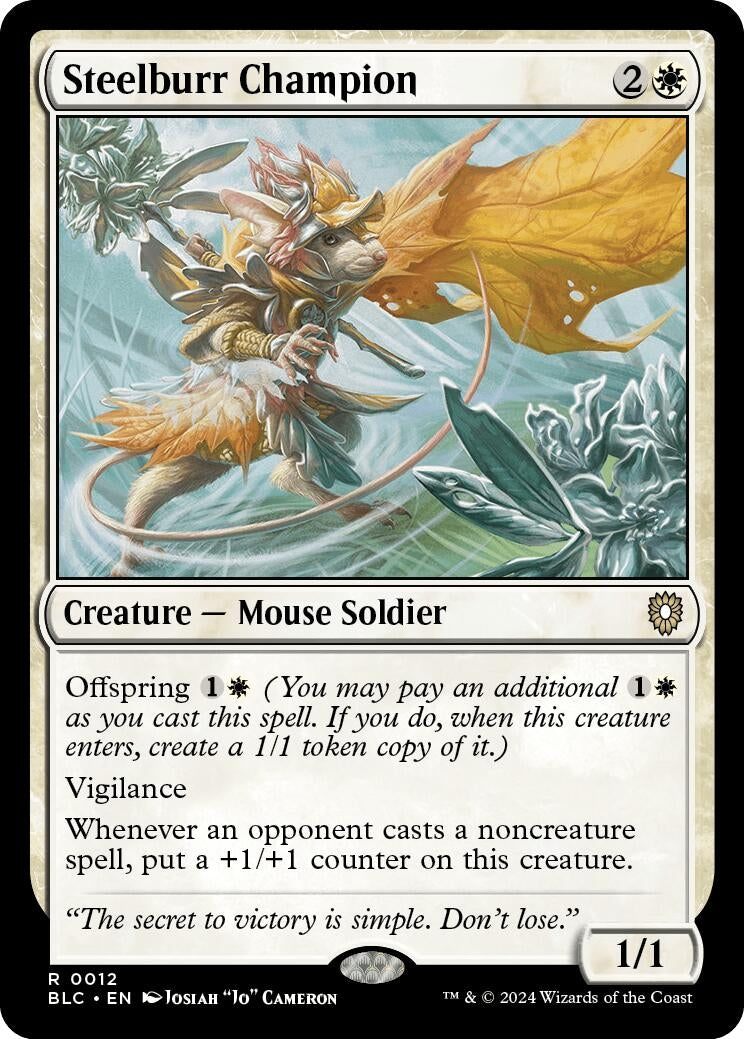 Image for Steelburr Champion (12) (BLC) - Magic: The Gathering