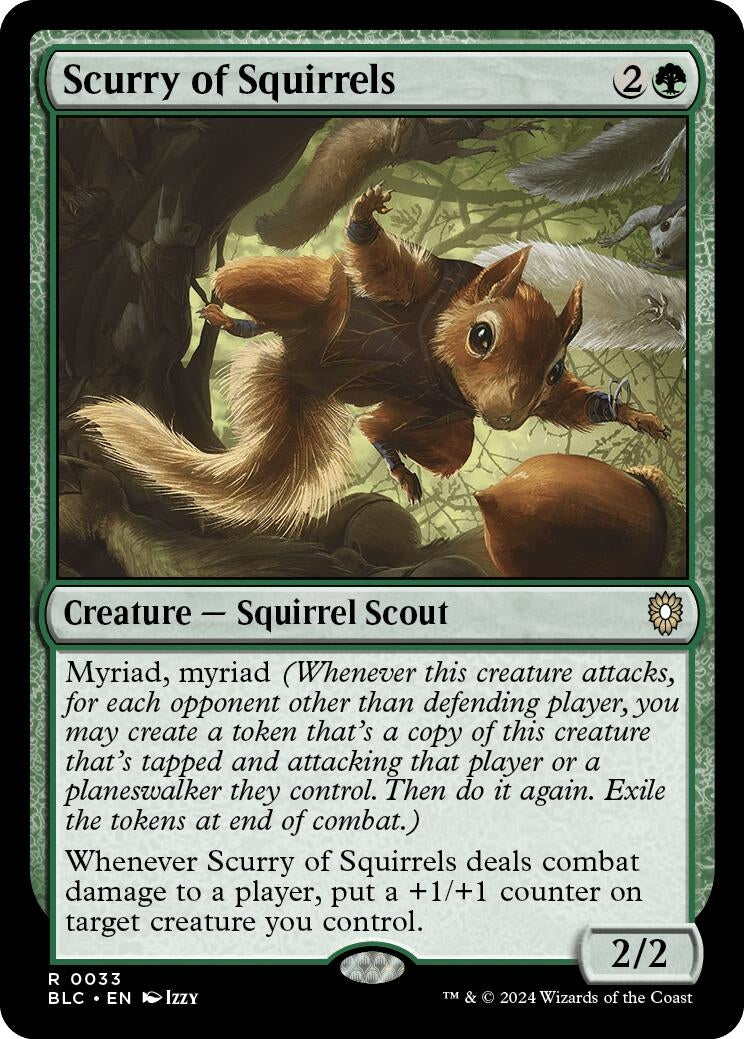 Image for Scurry of Squirrels (33) (BLC) - Magic: The Gathering