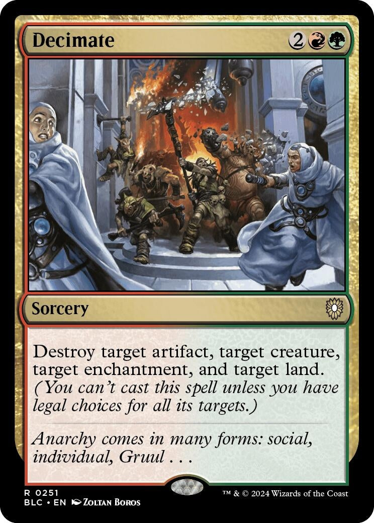 Image for Decimate (251) (BLC) - Magic: The Gathering