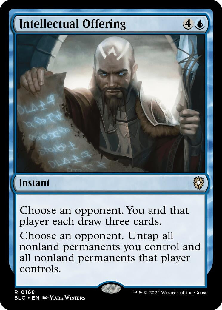 Image for Intellectual Offering (168) (BLC) - Magic: The Gathering