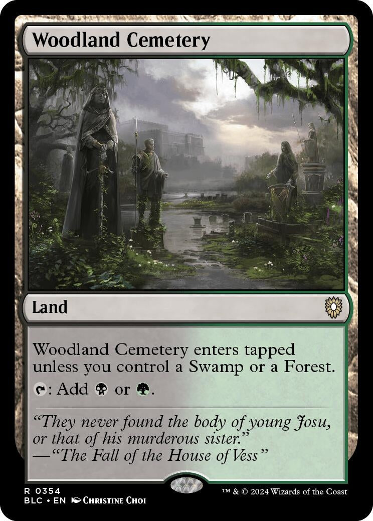 Image for Woodland Cemetery (354) (BLC) - Magic: The Gathering