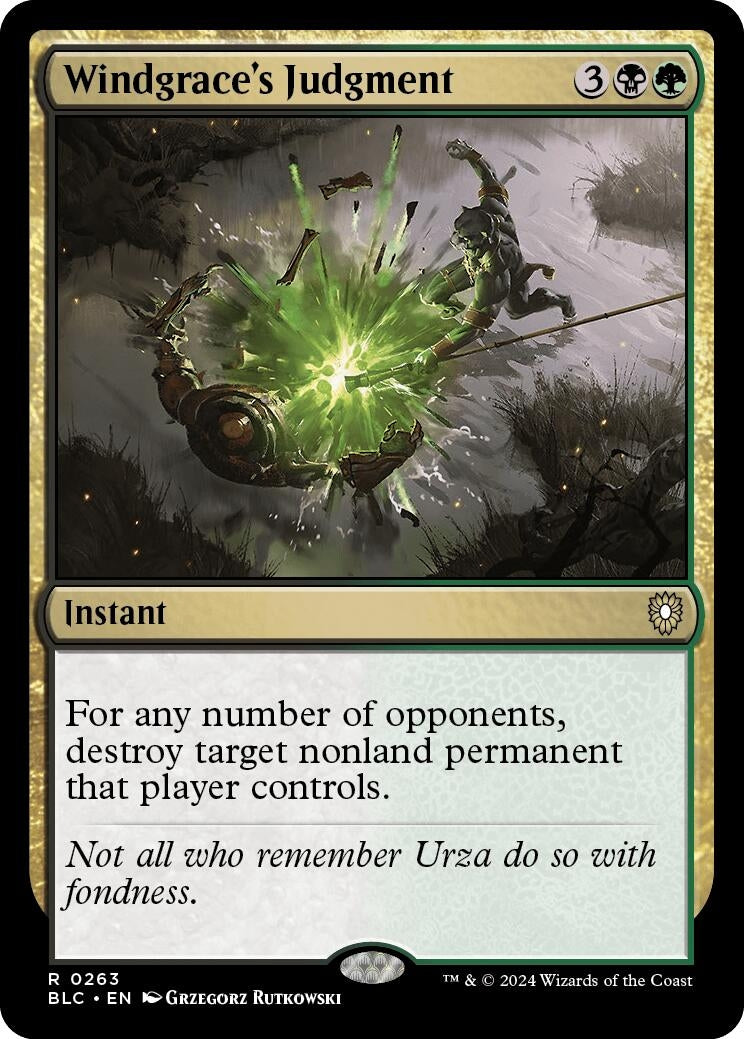 Image for Windgrace's Judgment (263) (BLC) - Magic: The Gathering