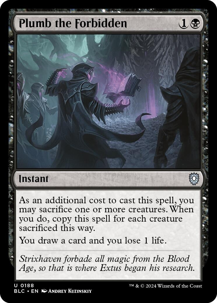 Image for Plumb the Forbidden (188) (BLC) - Magic: The Gathering