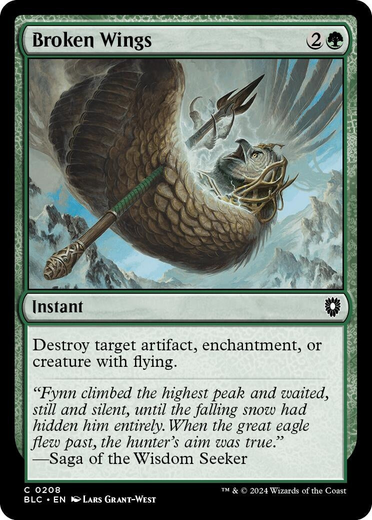 Image for Broken Wings (208) (BLC) - Magic: The Gathering
