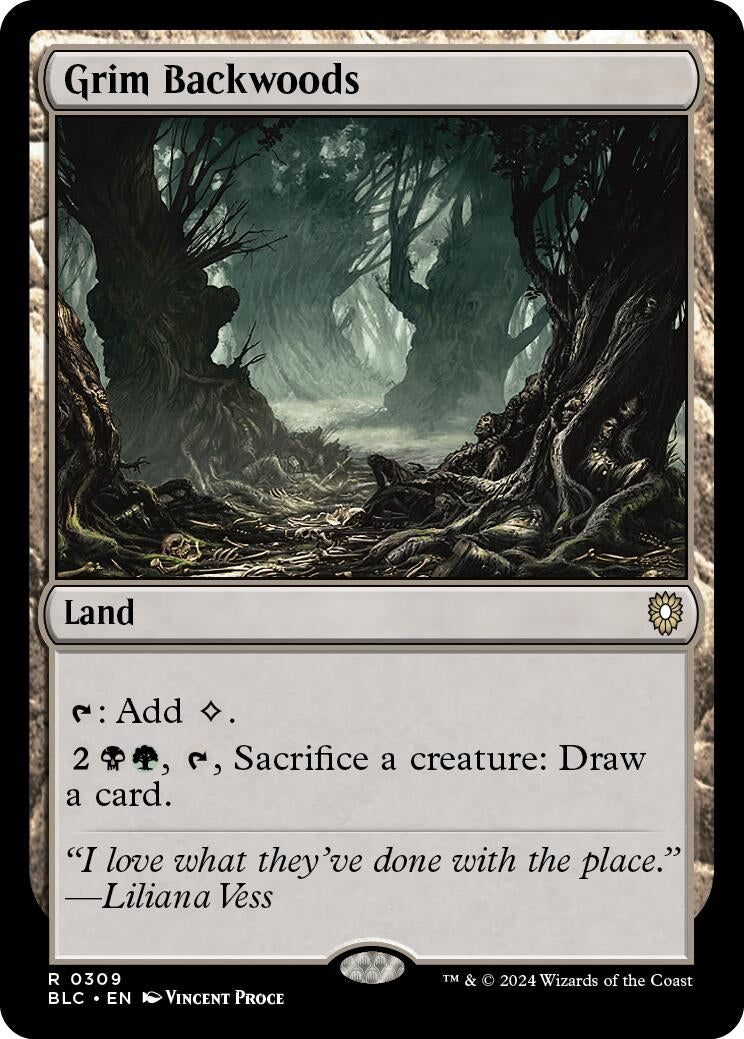 Image for Grim Backwoods (309) (BLC) - Magic: The Gathering
