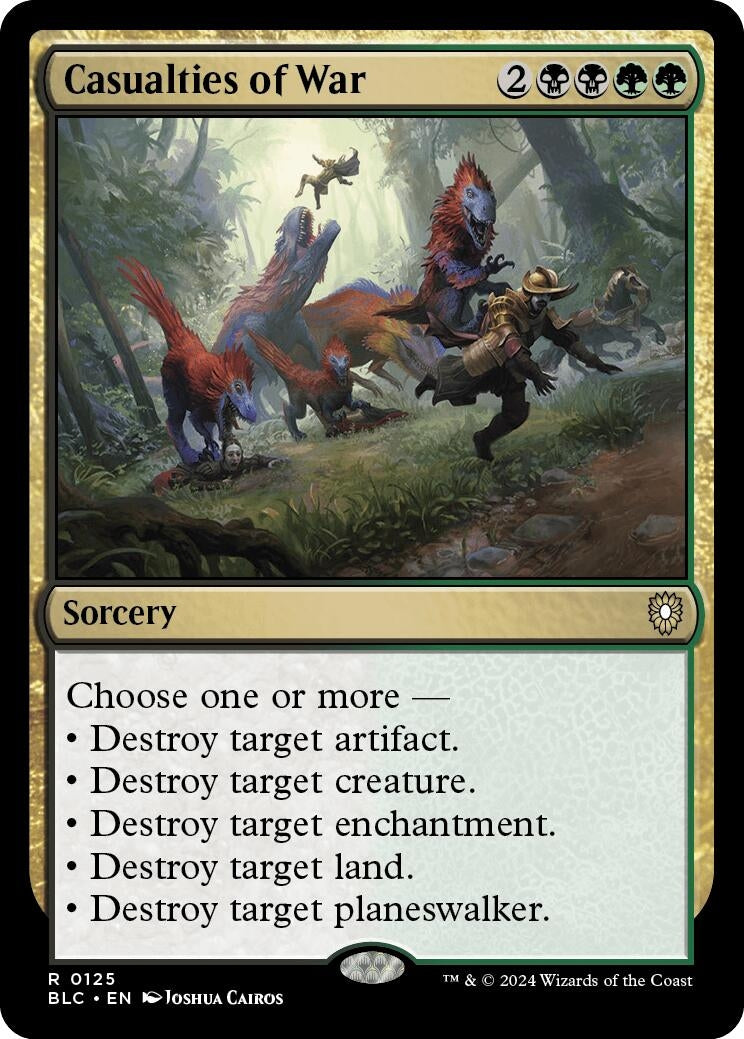 Image for Casualties of War (125) (BLC) - Magic: The Gathering