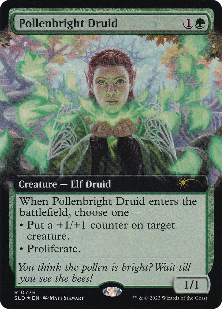 Image for Pollenbright Druid (Extended Art) (776) (SLD) - Magic: The Gathering