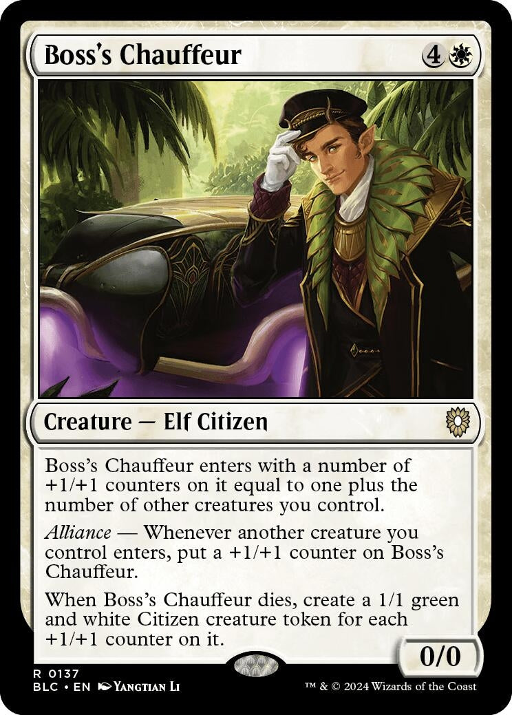Image for Boss's Chauffeur (137) (BLC) - Magic: The Gathering