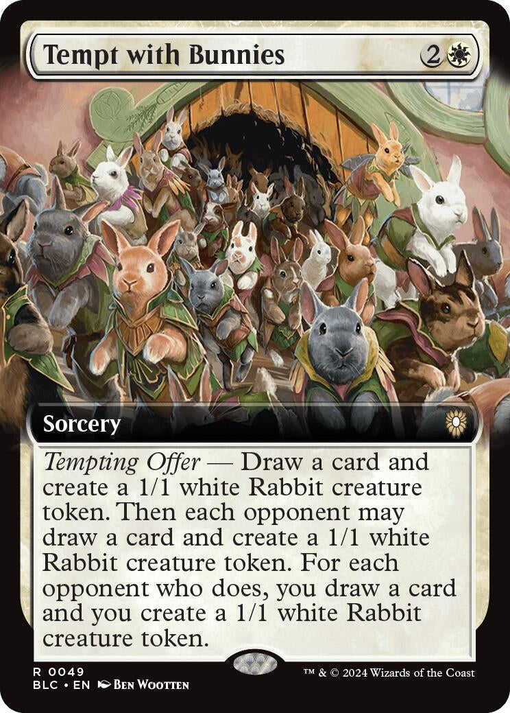 Image for Tempt with Bunnies (Extended Art) (49) (BLC) - Magic: The Gathering