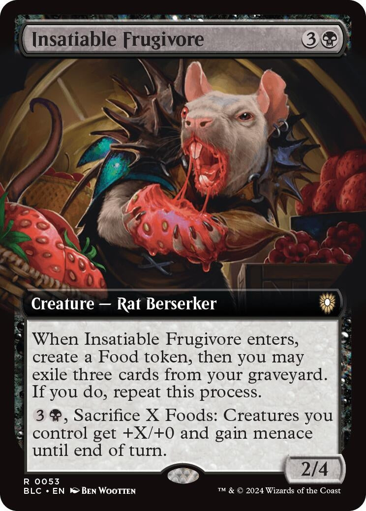 Image for Insatiable Frugivore (Extended Art) (53) (BLC) - Magic: The Gathering
