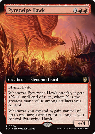 Pyreswipe Hawk (Extended Art) (60) (BLC)