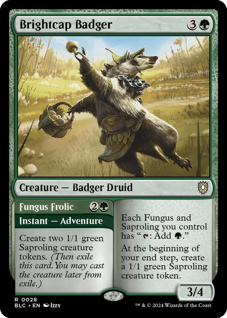 Image for Brightcap Badger (28) (BLC) - Magic: The Gathering