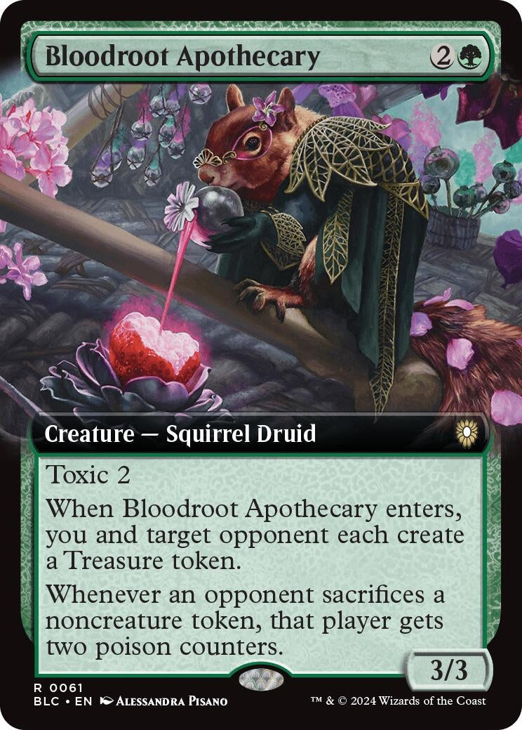 Image for Bloodroot Apothecary (Extended Art) (61) (BLC) - Magic: The Gathering