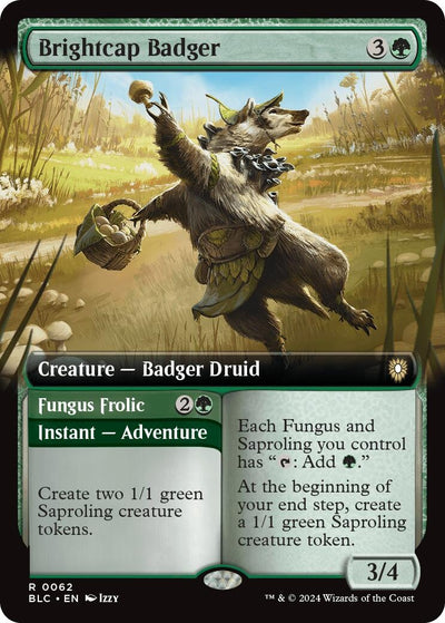 Brightcap Badger (Extended Art) (62) (BLC)