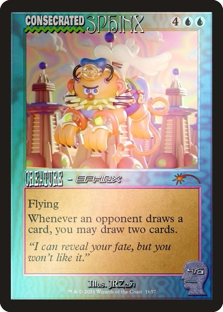 Image for Consecrated Sphinx (1657) (Rainbow Foil) (1657) (SLD) - Magic: The Gathering