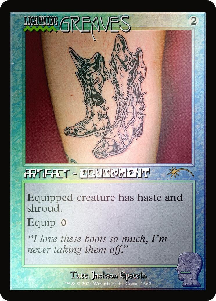 Image for Lightning Greaves (1662) (Rainbow Foil) (1662) (SLD) - Magic: The Gathering