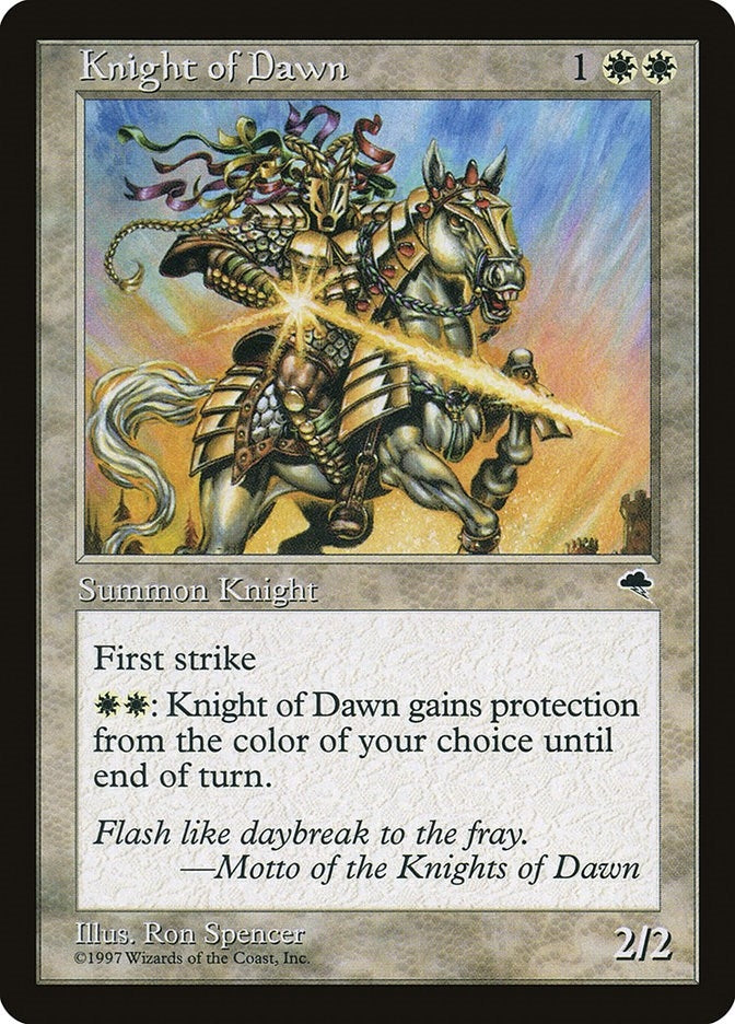 Image for Knight of Dawn (26) (TMP) - Magic: The Gathering