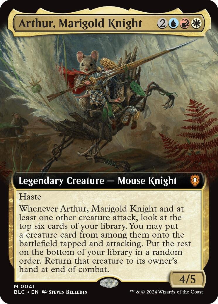 Image for Arthur, Marigold Knight (Extended Art) (41) (BLC) - Magic: The Gathering