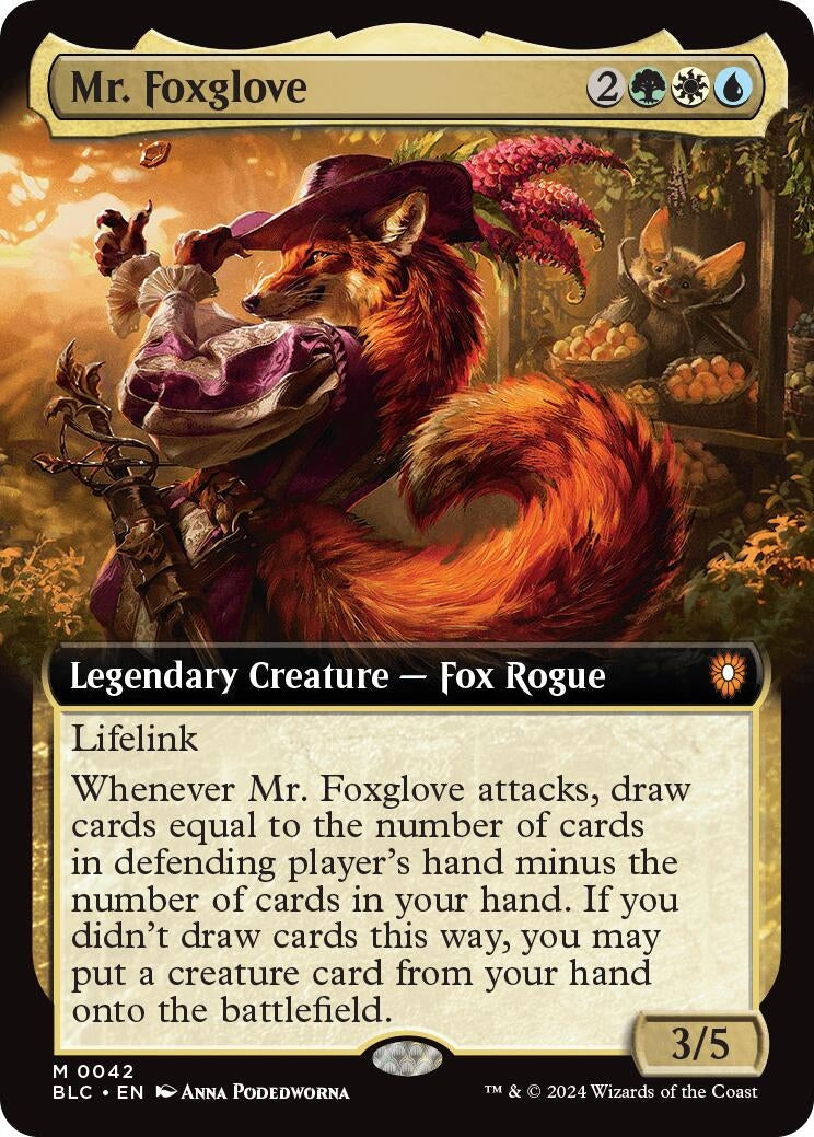 Image for Mr. Foxglove (Extended Art) (42) (BLC) - Magic: The Gathering