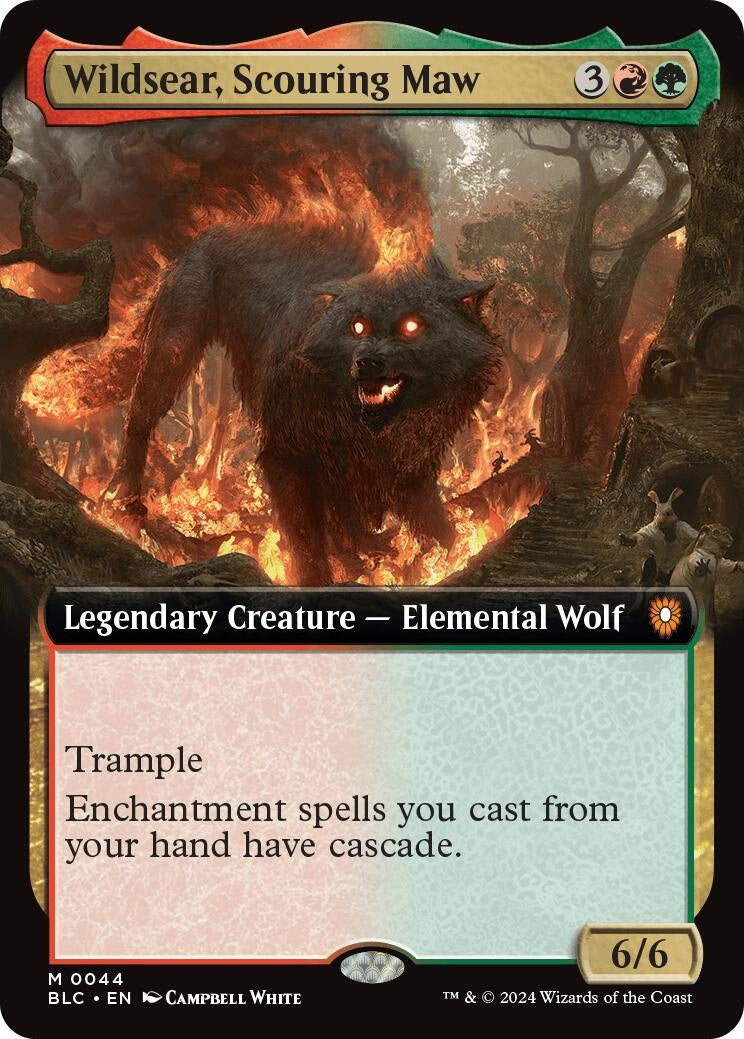 Image for Wildsear, Scouring Maw (Extended Art) (44) (BLC) - Magic: The Gathering