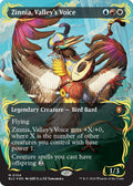 Image for Zinnia, Valley's Voice (Borderless) (Raised Foil) (104) (BLC) - Magic: The Gathering