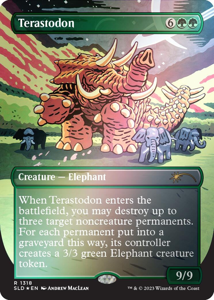 Image for Terastodon (Rainbow Foil) (1318) (SLD) - Magic: The Gathering
