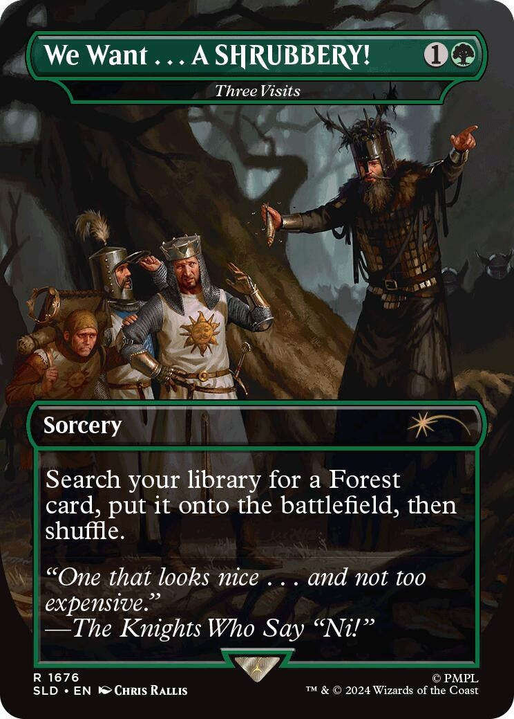 Image for We Want...A SHRUBBERY! - Three Visits (1676) (SLD) - Magic: The Gathering