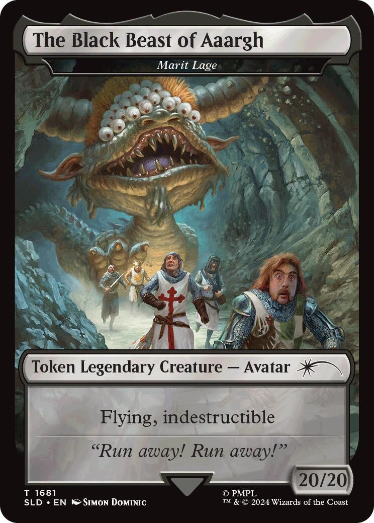 Image for The Black Beast of Aaargh - Marit Lage Token (1681) (SLD) - Magic: The Gathering