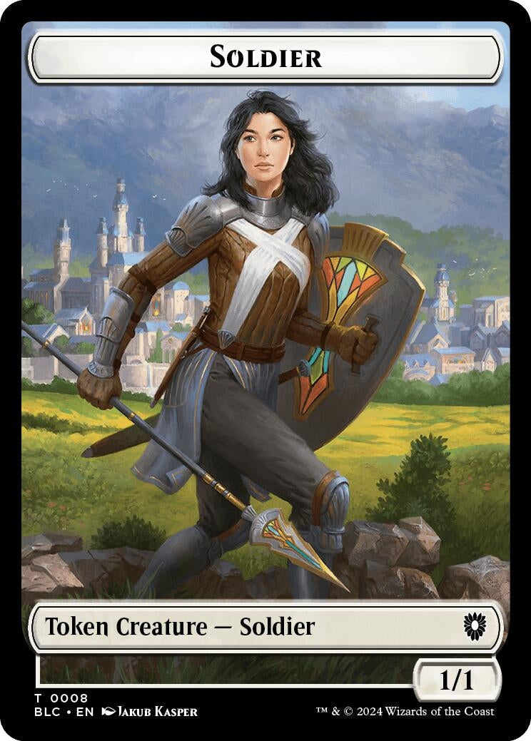 Image for Soldier // Citizen Double-Sided Token (8 // 33) (BLC) - Magic: The Gathering