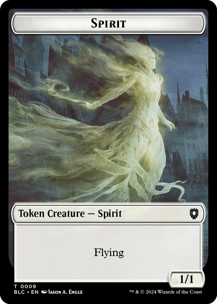 Image for Spirit // Faerie Double-Sided Token (9 // 12) (BLC) - Magic: The Gathering