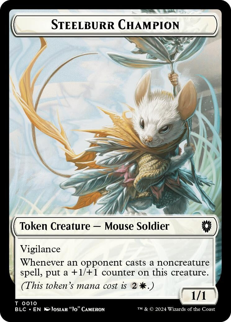 Image for Steelburr Champion // Squid Double-Sided Token (10 // 17) (BLC) - Magic: The Gathering