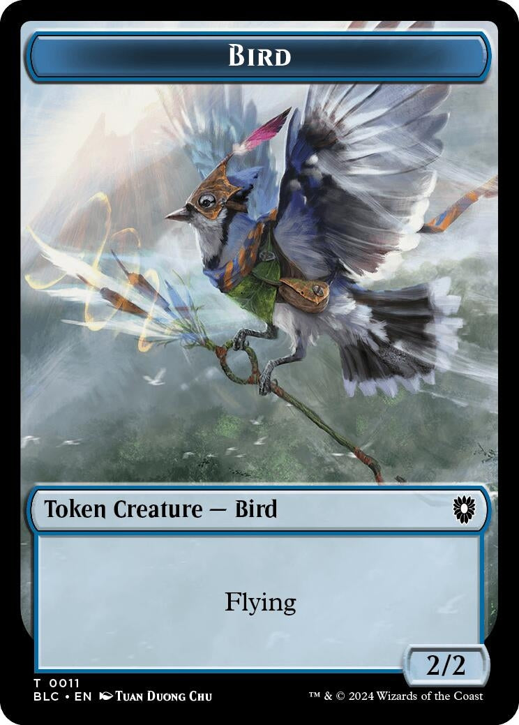 Image for Bird (0011) // Shark Double-Sided Token (11 // 16) (BLC) - Magic: The Gathering