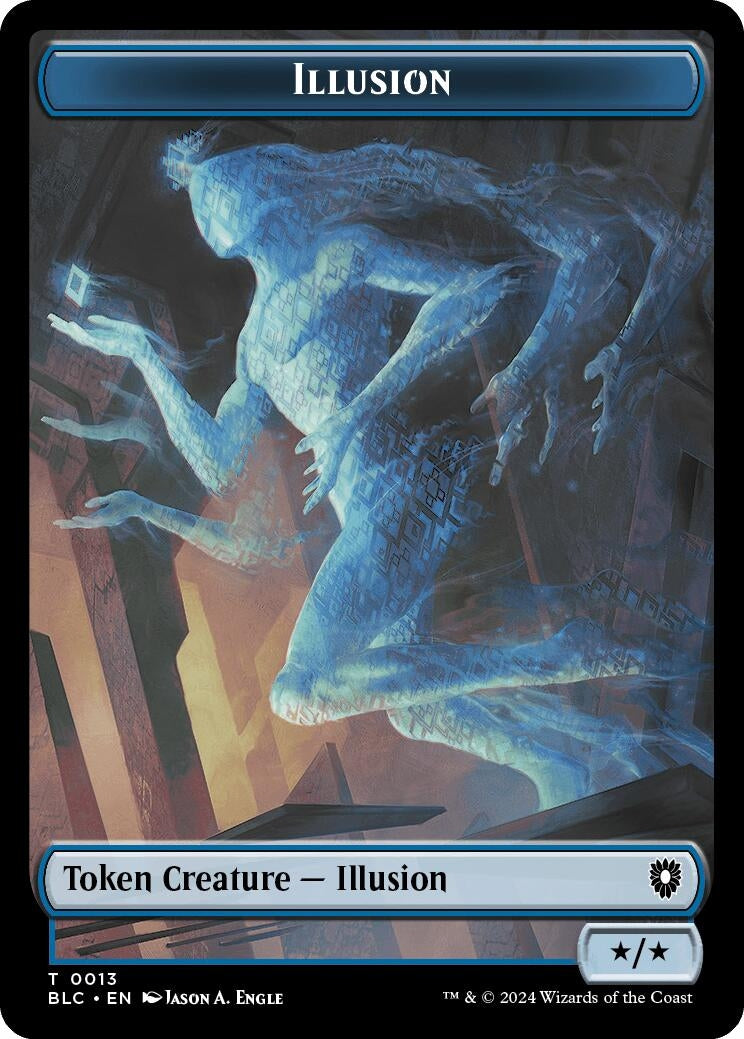 Image for Illusion // Goblin Double-Sided Token (13 // 21) (BLC) - Magic: The Gathering