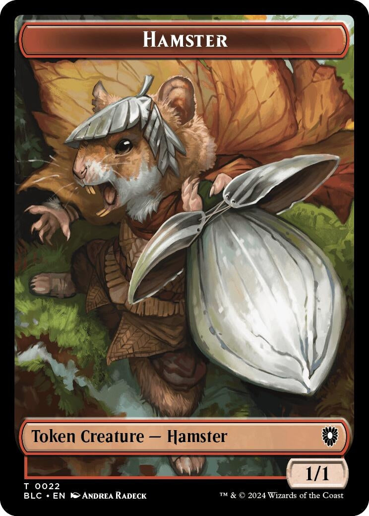 Image for Hamster // City's Blessing Double-Sided Token (22 // 40) (BLC) - Magic: The Gathering