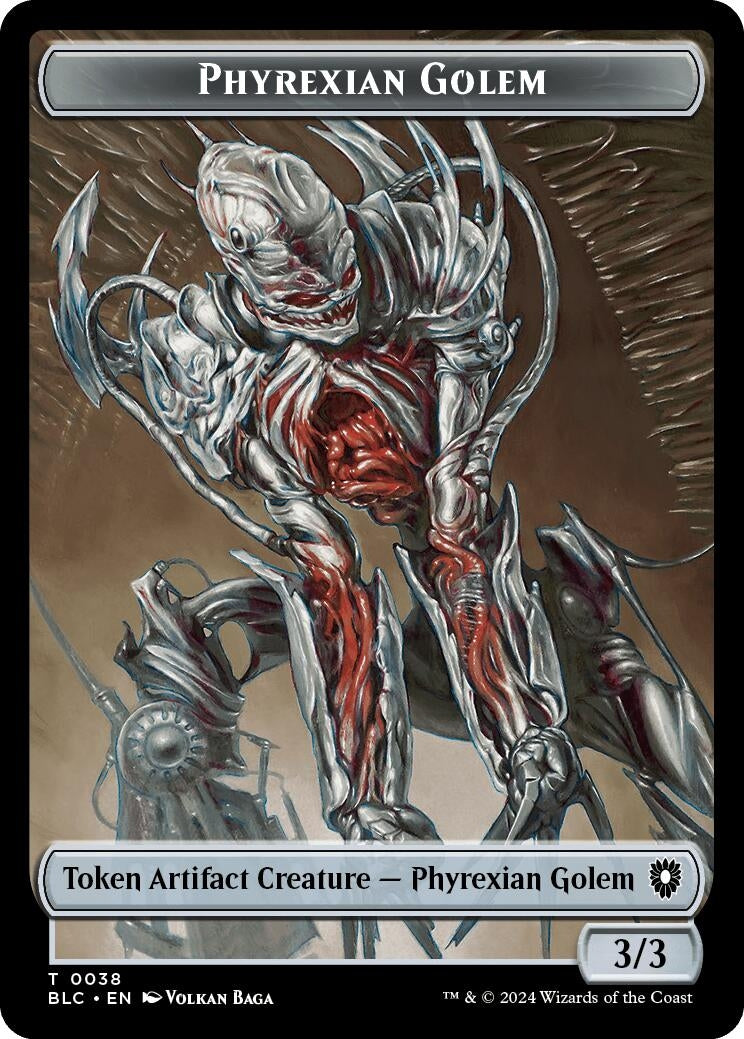 Image for Phyrexian Golem // Faerie Double-Sided Token (38 // 12) (BLC) - Magic: The Gathering
