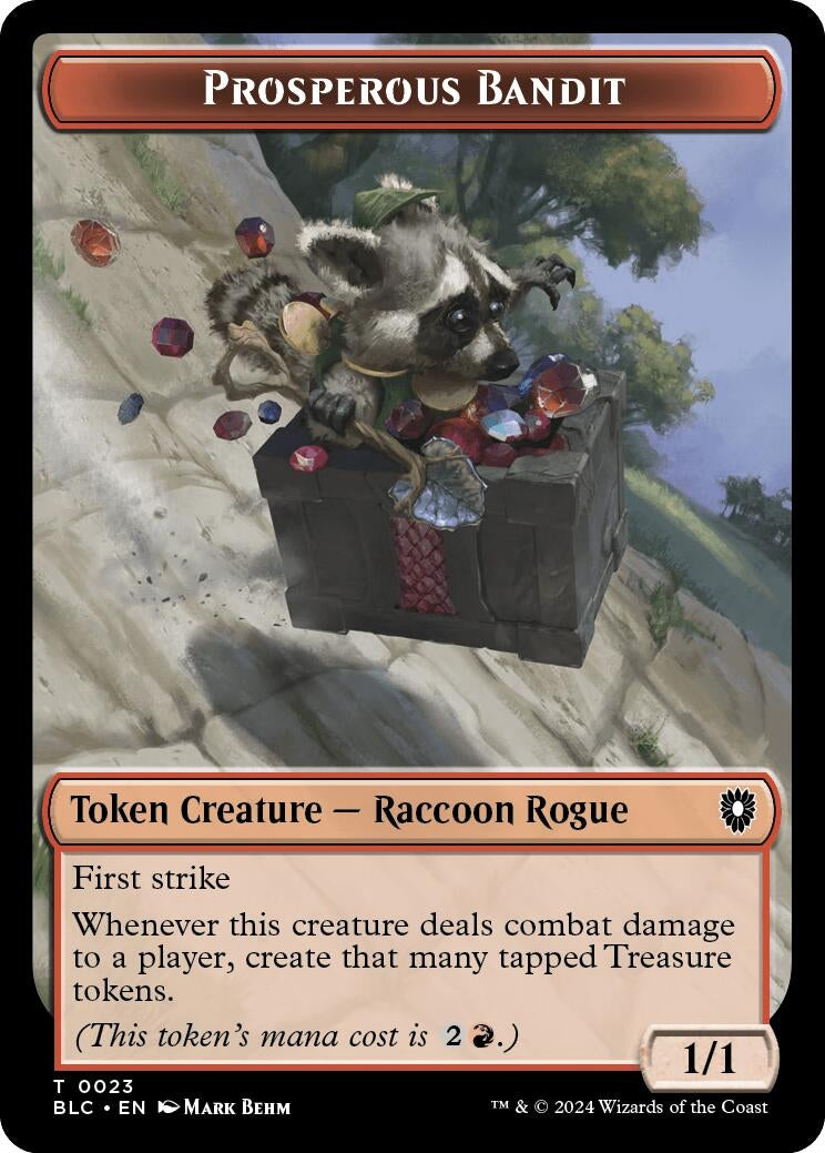 Image for Prosperous Bandit // Treasure Double-Sided Token (23 // 29) (BLC) - Magic: The Gathering