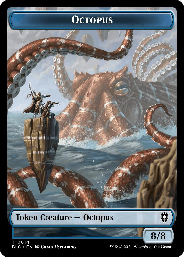 Image for Octopus // Rabbit Double-Sided Token (14 // 3) (BLC) - Magic: The Gathering