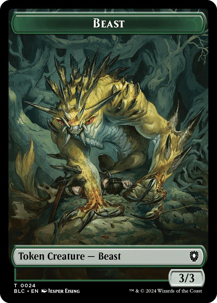 Image for Beast (0024) // Treasure Double-Sided Token (24 // 29) (BLC) - Magic: The Gathering