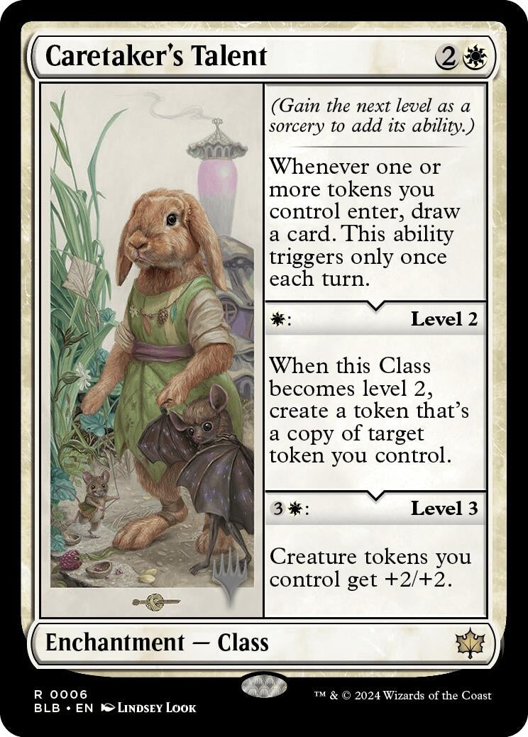 Image for Caretaker's Talent (6) (PPBLB) - Magic: The Gathering