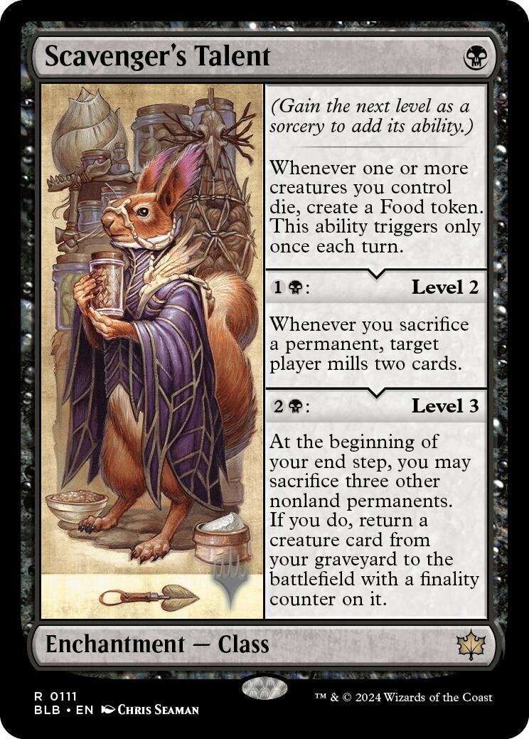 Image for Scavenger's Talent (111) (PPBLB) - Magic: The Gathering