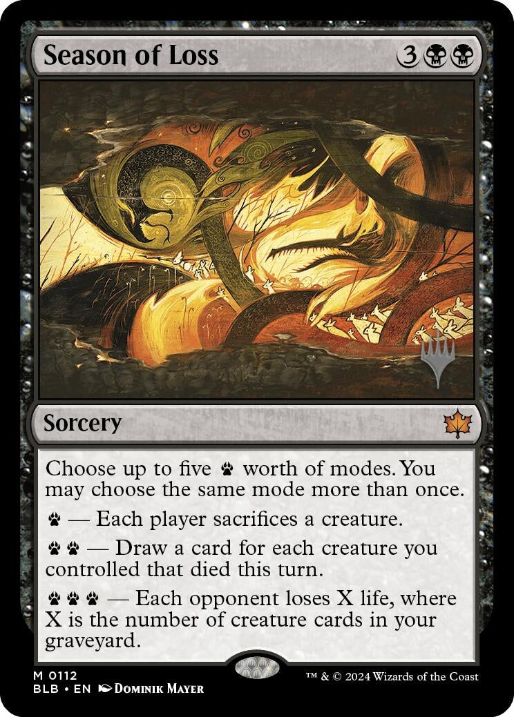Image for Season of Loss (112) (PPBLB) - Magic: The Gathering
